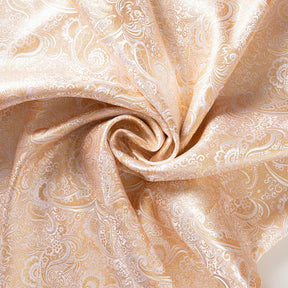 Gold Paisley Metallic Brocade Fabric SV570404 Pink / Gold 2
