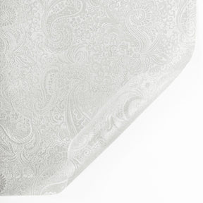 Silver Paisley Metallic Brocade Fabric SV571204 Silver / Silver 3