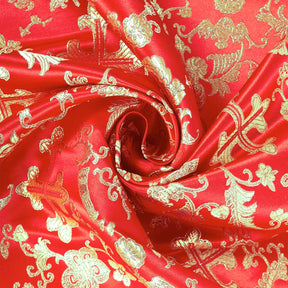 Church Cross Metallic Brocade Fabric SV571211 Red / Gold 2