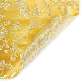 Church Cross Metallic Brocade Fabric SV571212 Gold / Gold 3