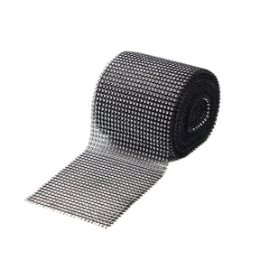 Diamond Rhinestone Trimming SV571602 Silver On Black A2
