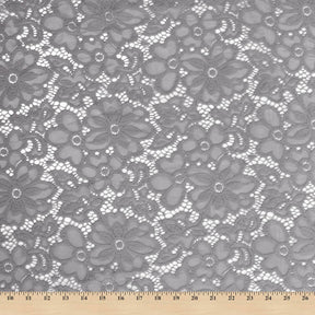 Florence Stretch Lace Fabric SV573866 Grey Image A9