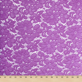 Florence Stretch Lace Fabric SV573867 Purple Image A9