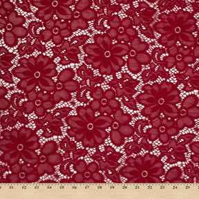 Florence Stretch Lace Fabric SV573870 Burgundy Image A9