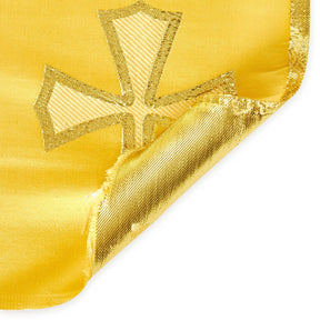 Clerical Cross Metallic Brocade Fabric SV574872 Gold / Gold A5
