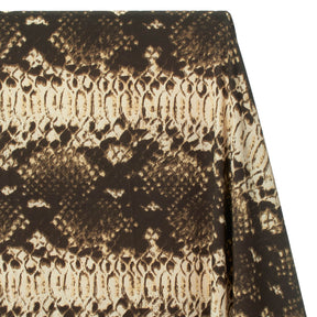 Snakeskin Crepe De Chine Print Fabric SV575597 Beige 2