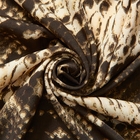 Snakeskin Crepe De Chine Print Fabric SV575597 Beige 1