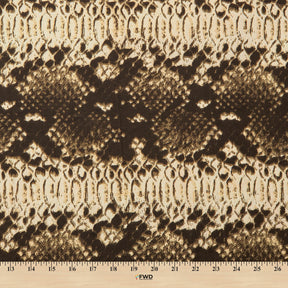Snakeskin Crepe De Chine Print Fabric SV575597 Beige 3