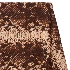 Snakeskin Crepe De Chine Print Fabric SV575598 Brown 2
