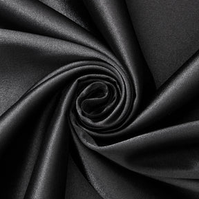 Stretch Charmeuse Satin Fabric SV575776 Black A2