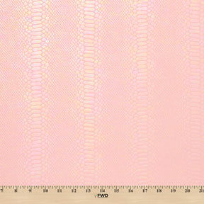 Snake Scale Hologram Tricot Foil Fabric SV577969 Baby Pink / Baby Pink 3