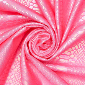 Snake Scale Hologram Tricot Foil Fabric SV577970 Hot Pink / Hot Pink 1