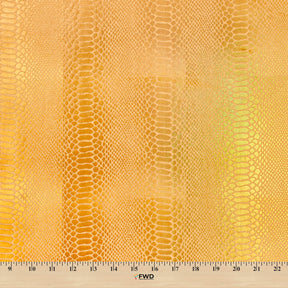 Snake Scale Hologram Tricot Foil Fabric SV577972 Gold / Gold 3