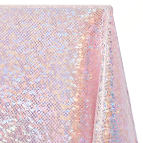 Micro Dot Hologram Tricot Foil Fabric SV577983 Baby Pink / Silver 2