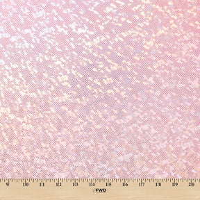 Micro Dot Hologram Tricot Foil Fabric SV577983 Baby Pink / Silver 3