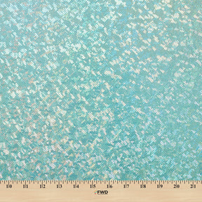 Micro Dot Hologram Tricot Foil Fabric SV577984 Mint / Silver 3