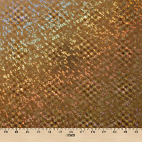 Micro Dot Hologram Tricot Foil Fabric SV577986 Black / Gold 3
