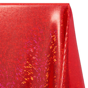 Micro Dot Hologram Tricot Foil Fabric SV577988 Red / Red 2