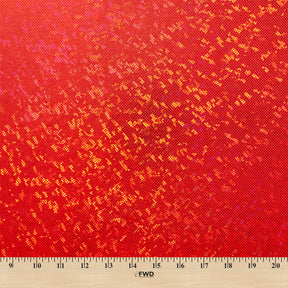 Micro Dot Hologram Tricot Foil Fabric SV577988 Red / Red 3