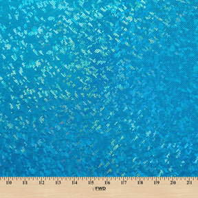 Micro Dot Hologram Tricot Foil Fabric SV577990 Turquoise / Turquoise 3