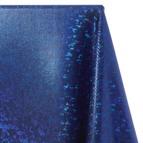 Micro Dot Hologram Tricot Foil Fabric SV577991 Black / Royal Blue 2