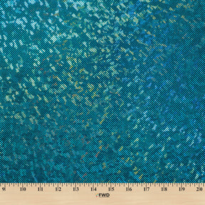 Micro Dot Hologram Tricot Foil Fabric SV577992 Black / Turquoise 3