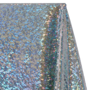 Micro Dot Hologram Tricot Foil Fabric SV577993 Black / Silver 2