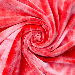 Tie Dye Stretch Velvet Fabric SV577997 Fuchsia/Pink 1