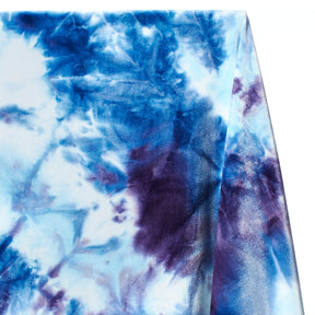Tie Dye Stretch Velvet Fabric SV577999 Blue/Purple 2