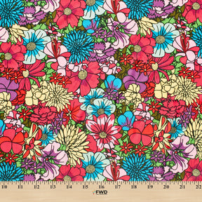 Ottertex® Printed Nylon Ripstop - Meadow - Waterproof (PU Coated) & Water Repellent (DWR) - 70D, 2.2 oz Fabric SV578007 Image A9