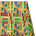 Ottertex® Printed Nylon Ripstop - Kente - Waterproof (PU Coated) & Water Repellent (DWR) - 70D, 2.2 oz Fabric Kente Print SV578011 Yellow Image A1