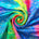 Mermaid Scale Hologram Tricot Foil Fabric SV578037 Mediterranean Rainbow 1