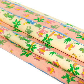 River Animal Broadcloth Fabric SV578076 Peach & Yellow 3