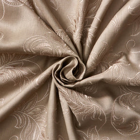 Rowan Embroidered Linen Fabric SV578151 Taupe / Silver 2