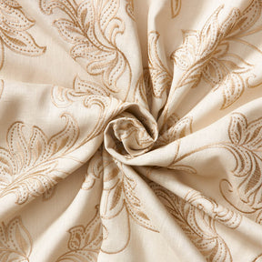 Rowan Embroidered Linen Fabric SV578152 Natural / Tan 2