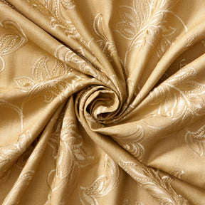 Rowan Embroidered Linen Fabric SV578154 Gold / Beige 2