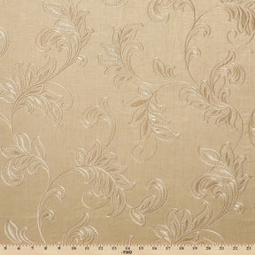 Rowan Embroidered Linen Fabric SV578157 Tan / Beige 3