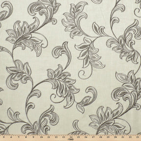 Rowan Embroidered Linen Fabric SV578159 Sage / Steel 3