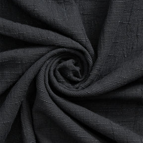 Mediterranean Slub Cotton Gauze Fabric SV578162 Black 2
