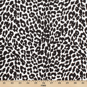 Snow Leopard Print Stretch Twill Fabric SV578166 3