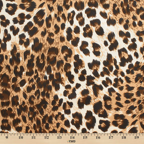 Leopard Print Stretch Twill Fabric SV578167 3