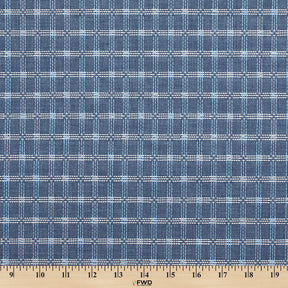 Marseille Triple Stitched Dobby Fabric SV578173 Indigo A9