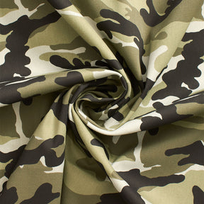 Woodland Camo Print Stretch Twill Fabric SV578176 Olive 2