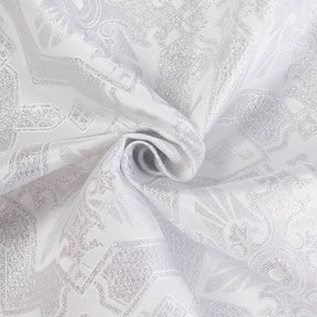 Ecclesiastical Metallic Brocade Fabric SV578214 White / Silver 2