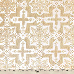 Ecclesiastical Metallic Brocade Fabric SV578215 White / Gold 4