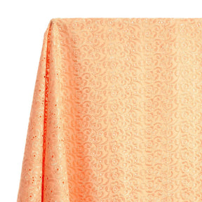 Petal Eyelet Embroidery Fabric SV576742 Peach 1