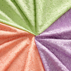 Petal Eyelet Embroidery Fabric Group