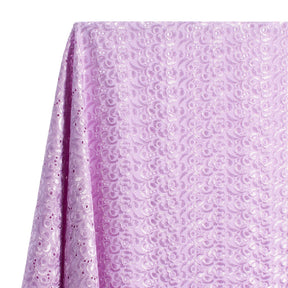 Petal Eyelet Embroidery Fabric SV578281 Lavender 1