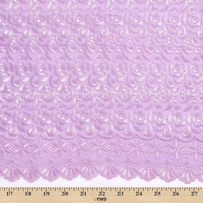 Petal Eyelet Embroidery Fabric SV578281 Lavender 3
