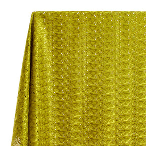 Eyelet Floral Embroidery Fabric SV578301 Olive 1